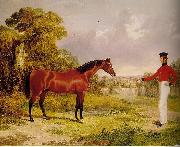 John F Herring A Soldier with an Officer's Charge painting